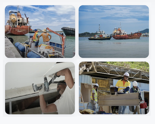 Reportage photo BTP maritime artisan chantier Nouvelle-Calédonie Agence GBE