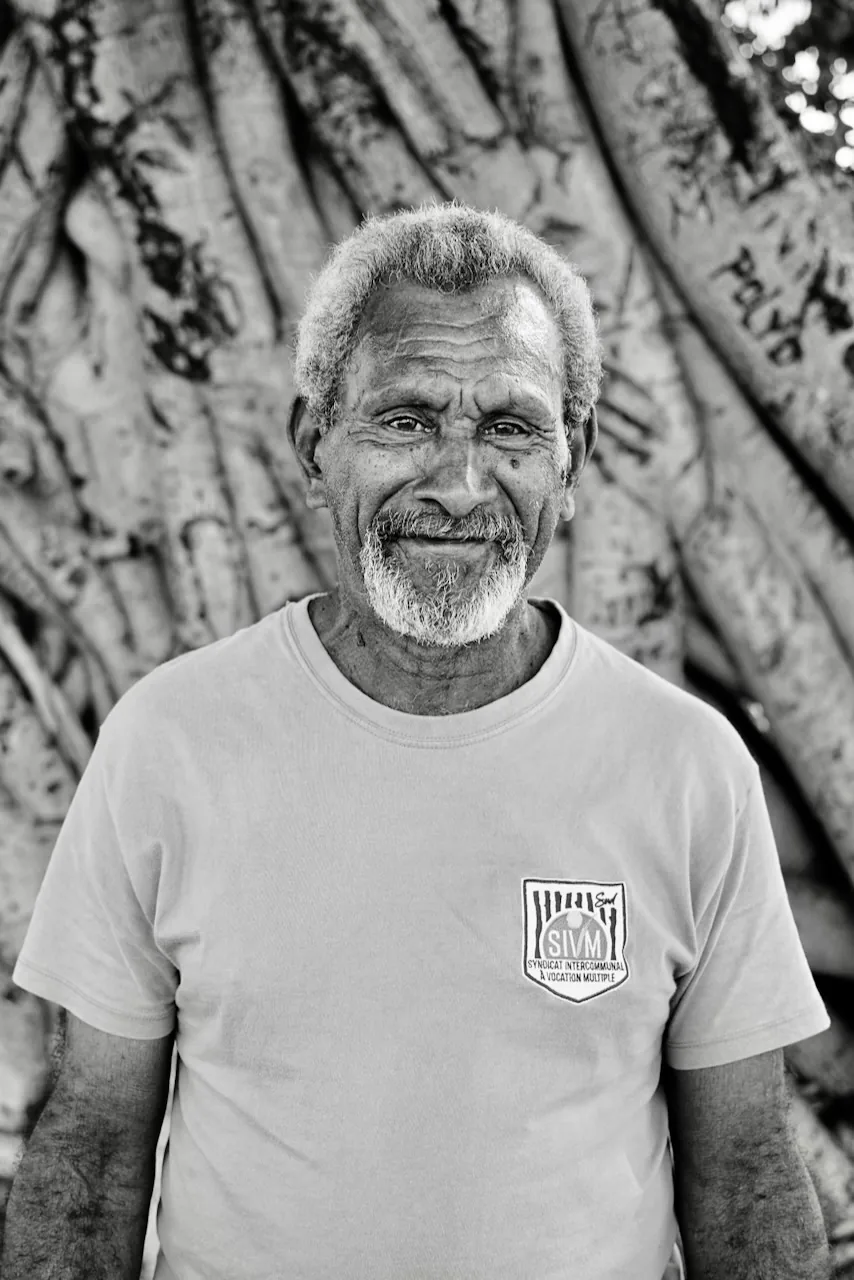 Portrait noir et blanc professionnel Nouvelle-Calédonie Agence GBE